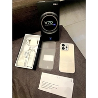 Smartphone Vi V70 5G 12 Go 256 Go Appareil photo 50 MP Batterie 5000 mAh Charge rapide 100 W Ultra-léger 7,4 mm Version globale Anglais