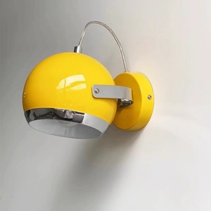 <b>Wall</b> Lamp Yellow Dual Head Adjustable E27 Led <b>Light</b> Source For Bedroom Living Room Study Nordic Style - Product Image 4