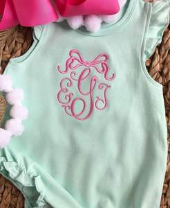 Flutter Sleeve pink Striped Cotton Newborn Baby Rompers Monogrammed Toddler Girl Summer Sunsuit Infant Baby <strong>Coming</strong> <strong>Home</strong> <strong>Outfit</strong> - Product Image 3