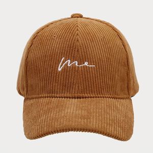 New Literary Retro Simple Wick <b>Hats</b> Men Corduroy Baseball Cap Street Fashion Wave Embroidery Curved Brim Dad <b>Hats</b> - Product Image 4