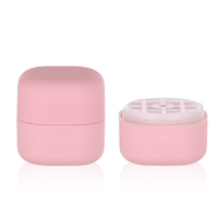 Vente en gros PP mini emballage de baume à lèvres cosmétique 7g mignon étui de baume à lèvres carré rose vide