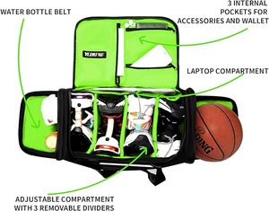 Sac de sport de voyage pour homme avec compartiment à chaussures, échantillon gratuit, sac de sport portable personnalisé, sacs de sport pour baskets - Product Image 4