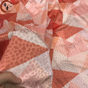 Brocade imprimé numérique italien 100% soie satin tissus polyester tela tissu jacquard tissu élastique en mousseline pour robe - Product Image 5