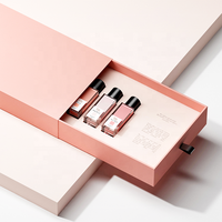 Ventes chaudes 2025 - Boîte à tiroir en carton recyclé de luxe avec laminage mat, gaufrage et doublure en éponge, ensemble cadeau pour femmes