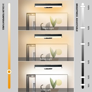 Juego de 2 Lámparas LED Inalámbricas Regulables para Cuadros, con Batería, Magnéticas, con Temporizador, para Pared, 3 Niveles de Iluminación, para Exhibición de Arte, Sala de Estar - Product Image 3