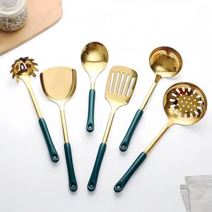 Ensemble de couverts en acier inoxydable durable de 24 pièces avec support, manches en céramique, couteau, fourchette, cuillère, coffret cadeau, style nordique, pour cuisine occidentale - Product Image 2