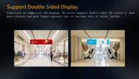 Mur vidéo LED incurvé ultra-mince P3.91 d'intérieur 4K 8K HDR10+ 600cd pour centre commercial, avec armoire en aluminium et garantie de 5 ans (vente en gros)
