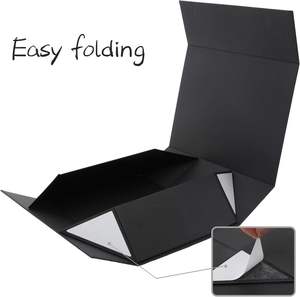 Boîte cadeau en papier rigide magnétique de luxe vide avec logo personnalisé, recyclable, emballage de chocolats de haute qualité - Product Image 2