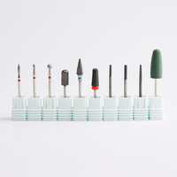 Kit d'accessoires multifonctionnels professionnels portables pour ponceuse à ongles électrique, embouts en acier inoxydable pour le ponçage des capsules d'ongles en acrylique
