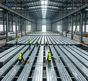 Modern Design Professional PEB Prefab Industrial Metal Warehouse Gym Hall Outdoor Car Steel Structure Building KitsGarage - Product Image 4