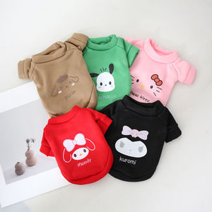 Sanrio Print Fleece Sweatshirt For <b>Cats</b> And Dogs Autumn Winter Warm Pet <b>Clothes</b> - Product Image 2
