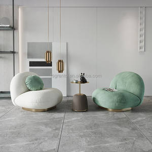 INS Offre Spéciale chaise longue pouf blanc, fauteuil de loisirs unique, canapé, meubles de chambre à coucher - Product Image 5