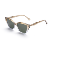 Lunettes de soleil unisexes Elan Optical SYB6208, best-seller, monture œil-de-chat pleine monture sans peinture, en acétate naturel parfumé