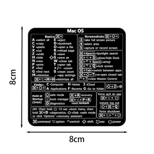 Autocollant de raccourcis clavier double face en acrylique imperméable Baide pour Windows/Word, ordinateur portable, logiciels de bureau et MACOS/MACBOOK - Product Image 3