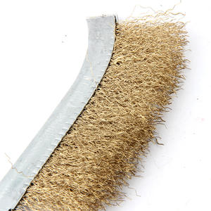 แปรงลวดสแตนเลสขนาดเล็กแบบถอดได้ ด้ามจับสีแดง สำหรับขจัดสนิม เครื่องขัดโลหะ-แปรงลวดทองแดงด้ามไม้ - Product Image 2