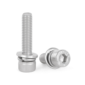 Vis à tête cylindrique en acier inoxydable 304 avec rondelles plates à ressort M3 M4 M5 M6 - Product Image 4