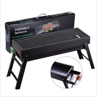 Barbecue au charbon de bois pliable portable avec pieds pliants, barbecue d'extérieur pour le camping, les pique-niques, le jardin et les barbecues en famille