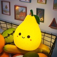 Pat Touch Room personnalisé enfants lapin Mini Rgb Silicone humeur poires USB dormir lumières douces coloré LED veilleuses Pomelo