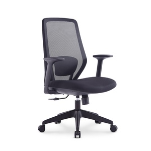 Modern Furniture Design Mid-back Mesh Normal Chair <b>Cheap</b> Comfortable Swivel Staff Office Chair - Product Image 1