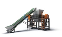 1500kg par heure Déchets Déchets Plastique Seau Conseil Conteneur Bouteilles Feuilles Palettes Broyeur Machine Triturador De Plastico