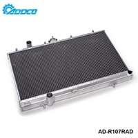 Radiador de aleación de refrigeración de carreras de aluminio ADDCO de 42mm y 2 filas para Mitsubishi Lancer EVO 4 5 6 IV V VI 97 98 99 00 AD-R107RAD