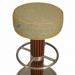 <span class=keywords><strong>Tabouret</strong></span> <span class=keywords><strong>de</strong></span> <span class=keywords><strong>bar</strong></span> <span class=keywords><strong>de</strong></span> style nordique avec coussin rond en cuir, dossier en <span class=keywords><strong>rotin</strong></span>, détails en laiton, base en cuir véritable pour café-<span class=keywords><strong>bar</strong></span> - Product Image 1