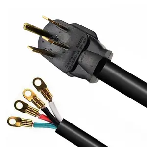 Cabo de extensão gerador, 30ft 50a stw 6/3 + 8/1 resistente rv adaptador de alimentação cabo N14-50P & SS2-50R cs6364 conectores de bloqueio torção