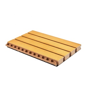 Chống Cháy Âm Thanh Hấp Thụ Tường <span class=keywords><strong>Panel</strong></span> MDF Acoustic <span class=keywords><strong>Board</strong></span> Rãnh Gỗ Acoustic Panels - Product Image 4