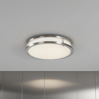 2025 Moderne LED Plafonnier 24W Surface Monté En Plastique Couverture Base En Acier IP44 Étanche 3500K Blanc Chaud CRI90 Éclairage