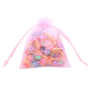 Coleteros Elásticos de Cristal para Niñas, Estilo Coreano, Primavera 2022, Alta Elasticidad, Diseño de Frutas, Lazos para el Cabello, Regalo en Caja - Product Image 5