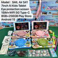 Tablettes pour enfants en gros OEM ODM, nouvelles tablettes pour enfants avec carte SIM, tablette 7 pouces pour enfants 8+256G Android 15 WiFi, jouet pour enfants, tablette pour enfants