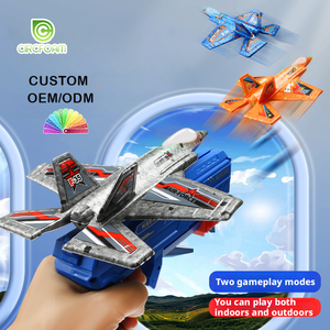 Circfoam Set Giocattolo 2 in 1: Pistola Spara Proiettili Morbidi e Lanciatore di Aerei in Schiuma, Nuovo Gioco all'Aperto per Bambini - Product Image 1