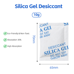 Déshumidificateur en gel de silice inodore à haute efficacité, 10g, en tissu non tissé, adsorbant, vente en gros, personnalisation du logo OEM - Product Image 3