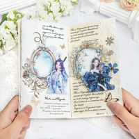 15 pcs/pack Personnage Collage PET Autocollant Pack Morning Glory Light Maquillage Série Jolies Filles Base Autocollants