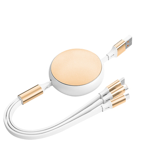 Cable de Carga Rápida Retráctil 3 en 2 de 120W, USB Tipo-C, Micro USB, 8 Pines, Núcleo de Cobre Puro, Supercargador de 1.2m 6A para Viajes y Uso Móvil - Product Image 6