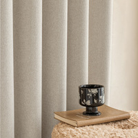 Rideaux occultants de luxe ZSTARR, surface brossée douce, tissu à poils courts, texture riche pour la maison, l'hôtel, le salon, la chambre à coucher