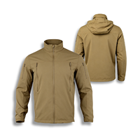 Vestes softshell imperméables et coupe-vent pour hommes KKU-WSJ-NL Urban Tactical à capuche, col montant et fermeture éclair, printemps et automne