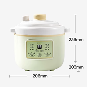 Petit appareil de cuisine produits pour bébés 1.0L PP Corps Pot en céramique Portable Économie d'énergie Mini électrique Sous Vide Smart Crockpot - Product Image 1