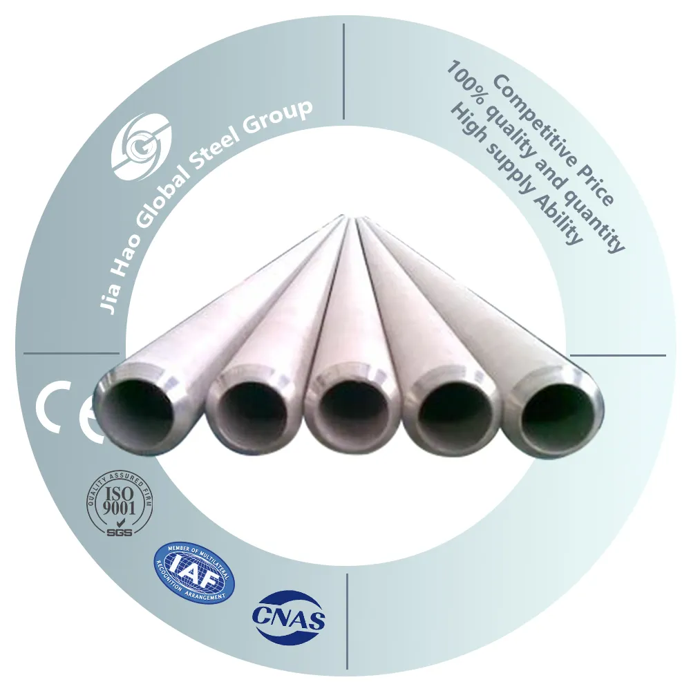 Jiahao Stahlfabrik Direktverkauf rund geschweißtes nahtloses 310 304 Stahlrohr Edelstahlrohr
