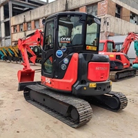 Mini-excavatrice Hitachi ZX55USR-5A d'occasion du Japon, conforme CE EPA, 5,5 tonnes, moteur et pompe 95 % neufs, garantie 12 mois pour usage domestique/verdier