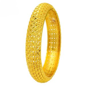 Pulsera chapada en oro para banquete, joyería nupcial, pulseras, brazaletes de Dubái, pulsera africana de Color dorado para mujer, venta al por mayor - Product Image 6