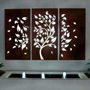 Décoration en métal découpée au laser Salon Chambre Hôtel Sculpture en métal Art mural en métal coloré Décoration - Product Image 5