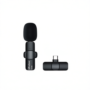 Microphone sans fil miniature Usobner pour enregistrement audio-vidéo et diffusion en direct sur Type C et iPhone - Product Image 1