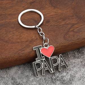 Gioielli Europei e Americani 2026 Nuovo Portachiavi Familiare con Ciondolo 'DAD MOM MAMA <span class=keywords><strong>PAPA</strong></span>' Amore - Product Image 6