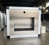 Boîtier métallique en alliage d'aluminium RUIAO 7 pouces pour panneau de commande HMI, certifié CE, IP54, revêtement poudré, écran tactile CNC