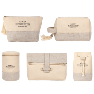 Elegante Borsa Cosmetica Impermeabile <span class=keywords><strong>da</strong></span> <span class=keywords><strong>Viaggio</strong></span> per <span class=keywords><strong>Donna</strong></span>, Pochette Naturale con Nappe in Seta e Motivo a Lettere - Product Image 1