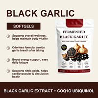 Complément Alimentaire en Gélules Souples d'Extrait d'Ail Noir Fermenté OEM CoQ10 Ubiquinol
