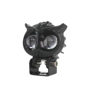 Imperméable Hibou Phare Antibrouillard Double Couleur Led Moto Laser Système D'éclairage De Moto Guide Lumière Pour Moto Phare