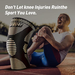 <span class=keywords><strong>1</strong></span> paio di ginocchiere in rame per ultimo equipaggiamento ammortizzante per uomini e donne supporto superiore per il ginocchio per lo sport Yoga Fitness basket - Product Image 6