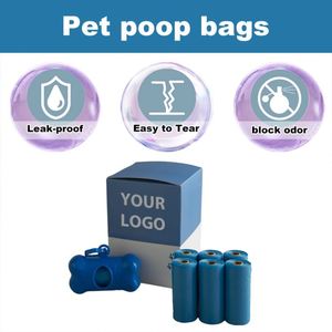 Sacs à déjections canines compostables et jetables avec distributeur, personnalisables avec logo, écologiques, pour animaux de compagnie, vente en gros - Product Image 4